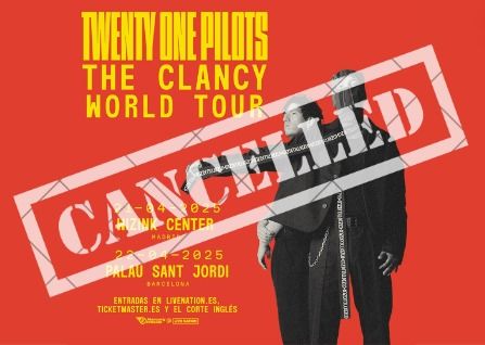 La banda Twenty-One-Pilots cancela su gran esperado concierto en Barcelona por motivos personales.