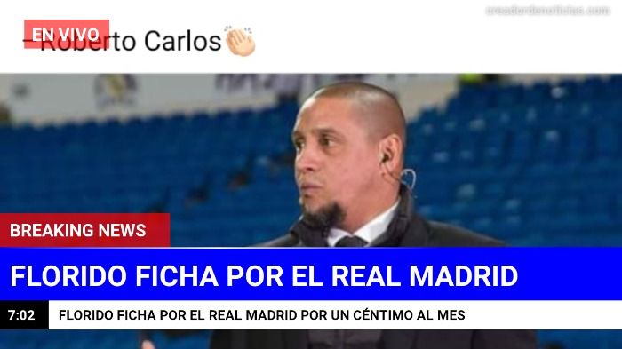 Florido reconoce públicamente que el mejor equipo del mundo es el Real Madrid.