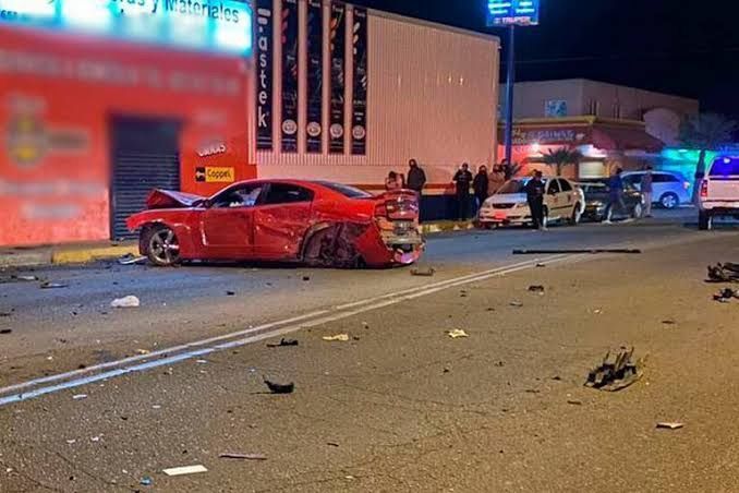 Accidente durante arrancones al sur de la ciudad