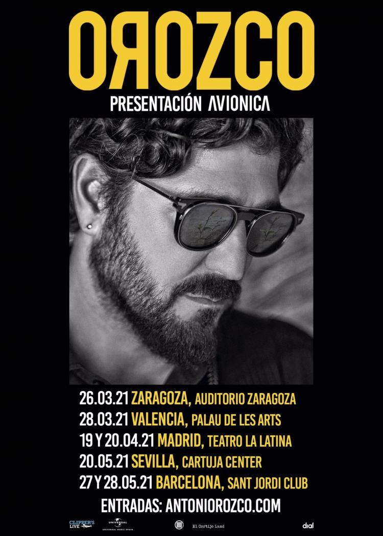 Antonio Orozco suspende su concierto en Zaragoza