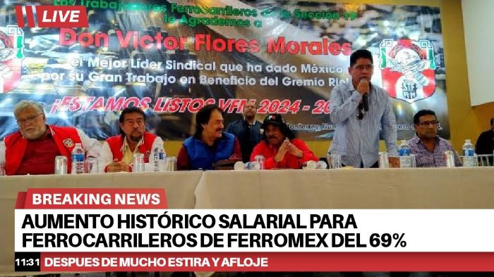 AUMENTO HISTORICO PARA TRABAJADORES DE FERROMEX