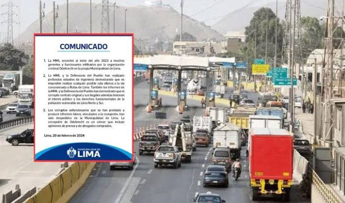 Municipalidad de lima evalúa prohibir motos en Panamericana Sur y Norte.